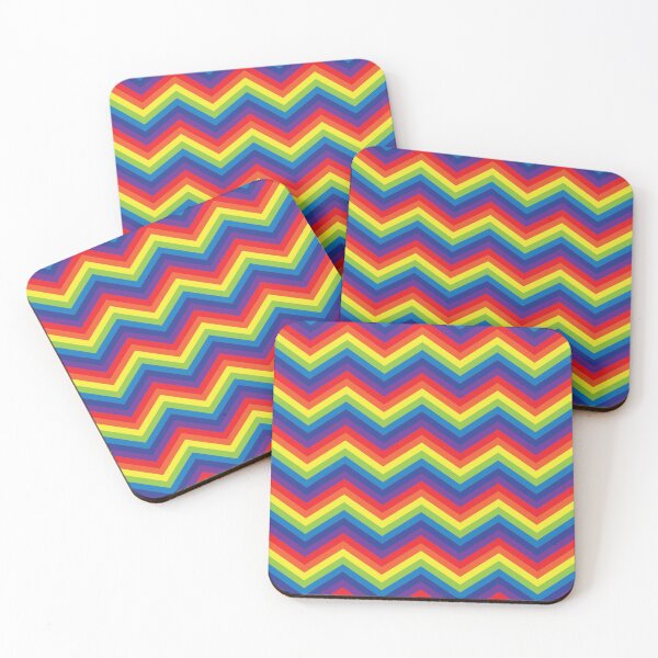 Item preview, Rainbow Zig Zag Stripes Pattern designed and sold by PeachesMommy.