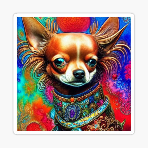 Chihuahua Dog Neon Diamond Painting