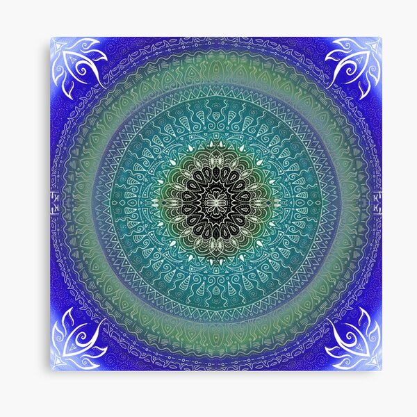 Elemental Mandala - Water Canvas Print