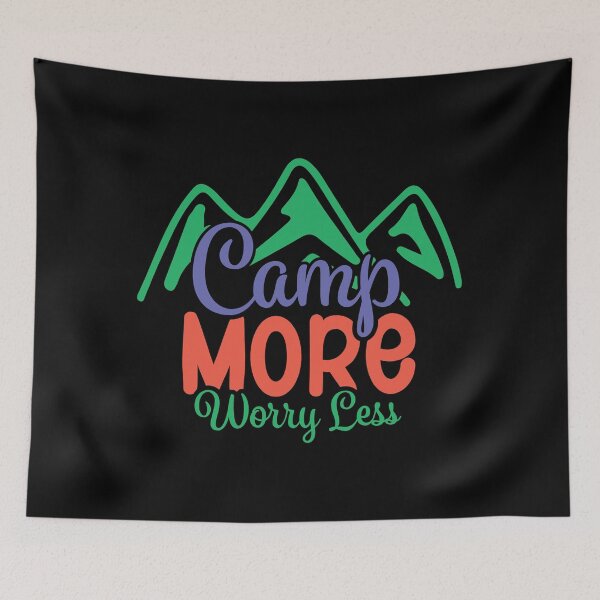 Item preview, Camping Mountains Tranquil Stress Free Nature Lover designed and sold by DebbisPalette.