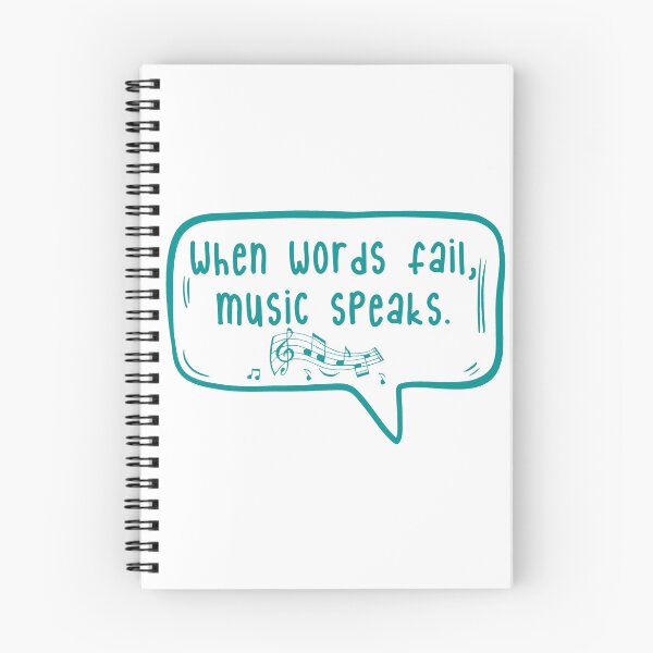 Item preview, When words fail, music speaks. designed and sold by TarDuck.