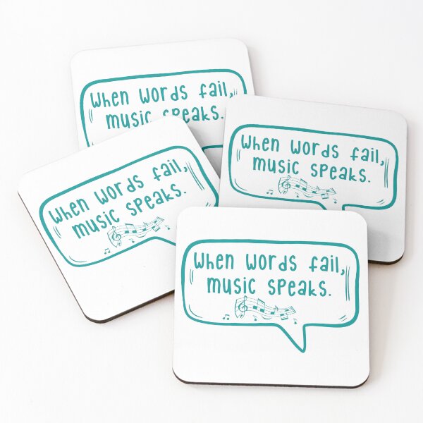 Item preview, When words fail, music speaks. designed and sold by TarDuck.