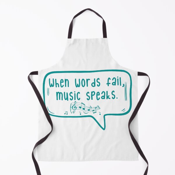 Item preview, When words fail, music speaks. designed and sold by TarDuck.