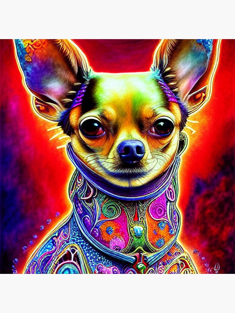 Dog Lover Chihuahua For Womens Colorful Chihuahua Jigsaw Puzzle