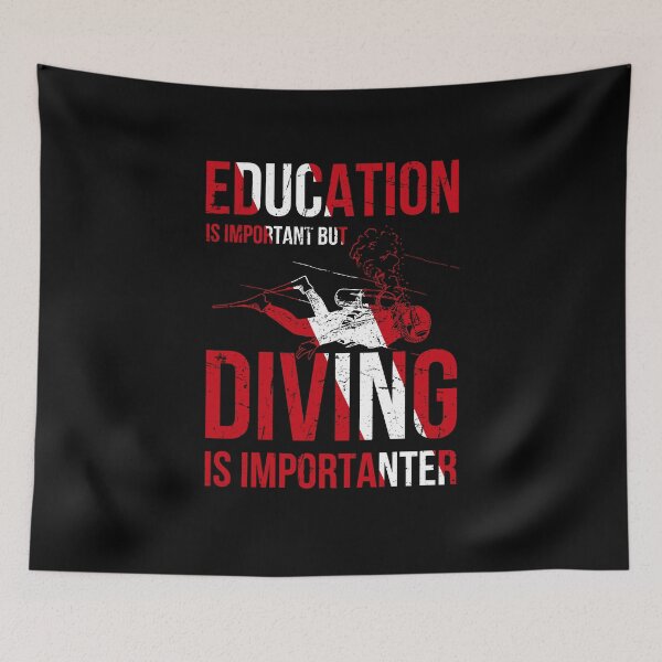 Item preview, Education Is Important But Diving Is Importanter  designed and sold by diip.