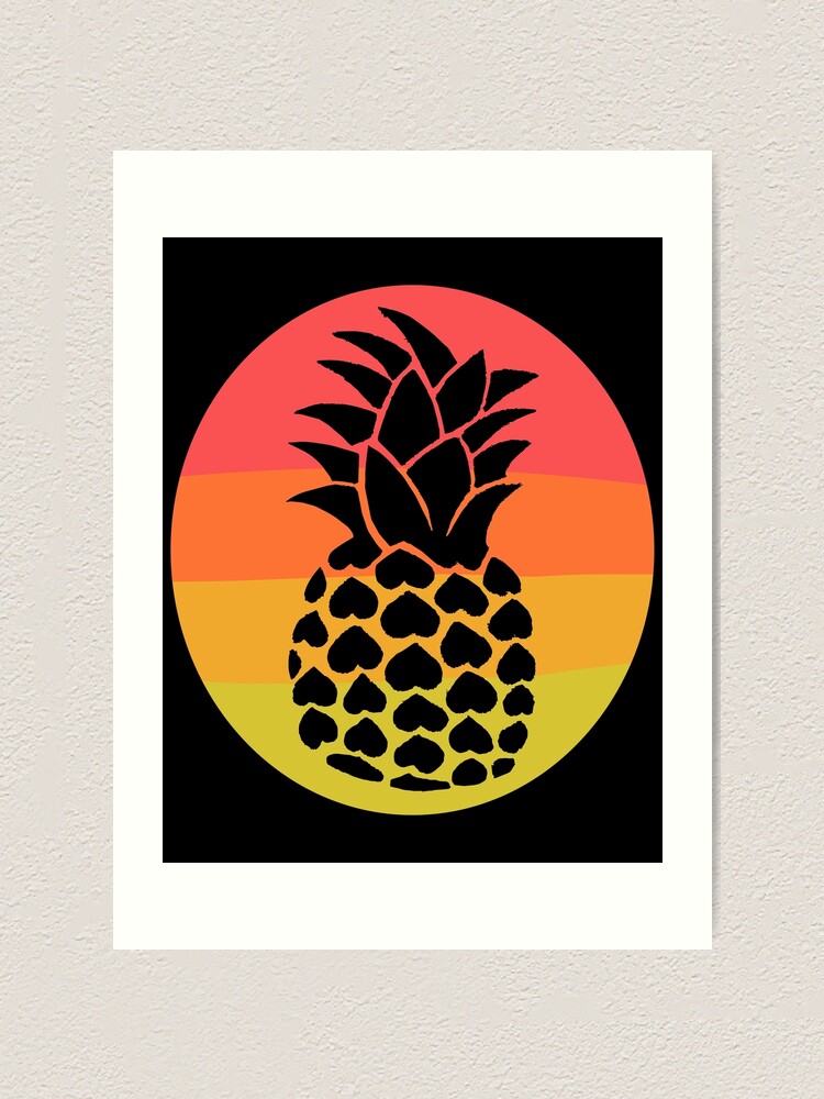 Anatomy Of A Pineapple Pineapple Clip Art Art Print For Sale By