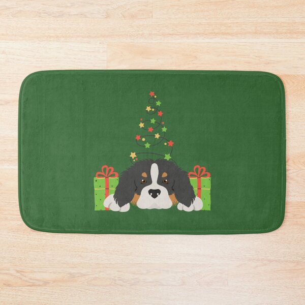 Item preview, Bernese Cattle Dog with Christmas Tree and Gifts designed and sold by SeasonalDogs.