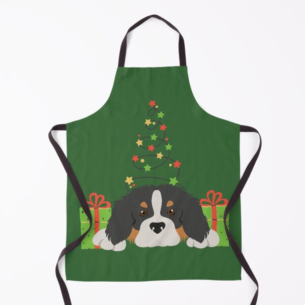 Item preview, Bernese Cattle Dog with Christmas Tree and Gifts designed and sold by SeasonalDogs.