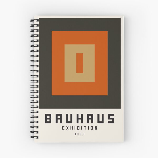 Item preview, Bauhaus inspired Exhibition Print, Bauhaus Wall Art square brown, Bauhaus Exhibition Wall Print designed and sold by re-make-.
