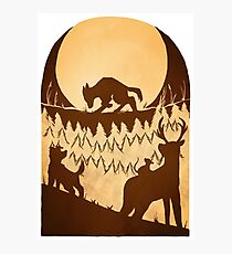 Full Moon in the Forest Photographic Print