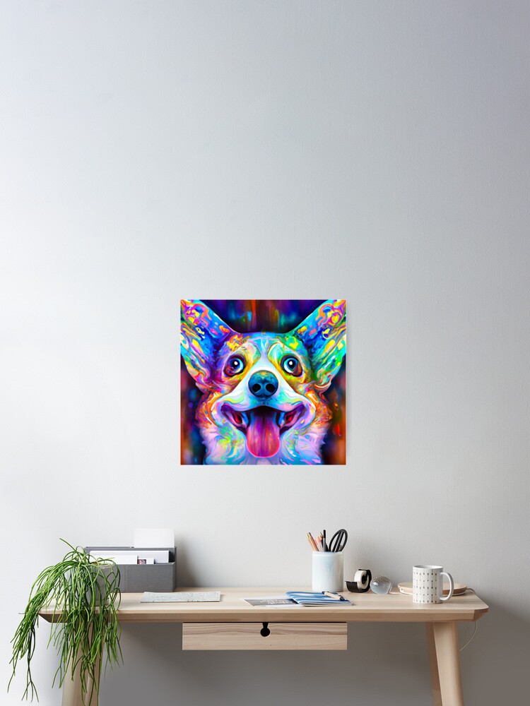 Corgi Dog Modern Art Hooded Blanket Corgi Dog Modern Art Hooded Blanket