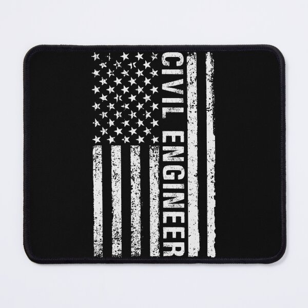 Item preview, Civil Engineer American Flag Design designed and sold by netdota.