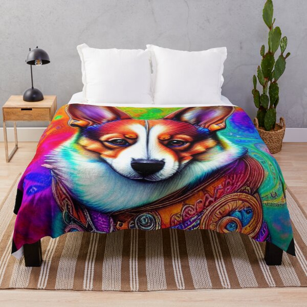 Item preview, Tribal Corgi Dog Art 2 designed and sold by DiatomDesigns.