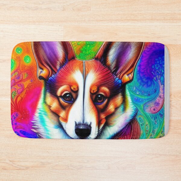 Item preview, Tribal Corgi Dog Art 2 designed and sold by DiatomDesigns.