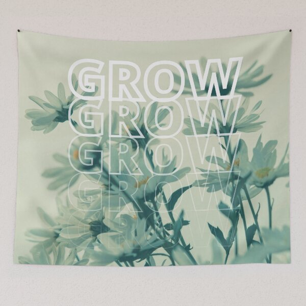 Item preview, GROW (above) - Dreamy, Chill Flower Field of Daisies designed and sold by AliceSLee.