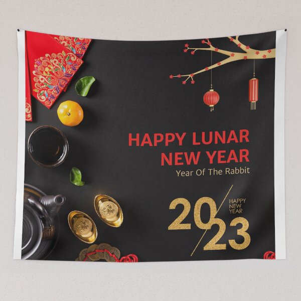 Item preview, Chinese New Year, Year of the Rabbit ,Floral Year Of The Rabbit YEAR OF THE RABBIT 2023 designed and sold by Bear-Graphics.