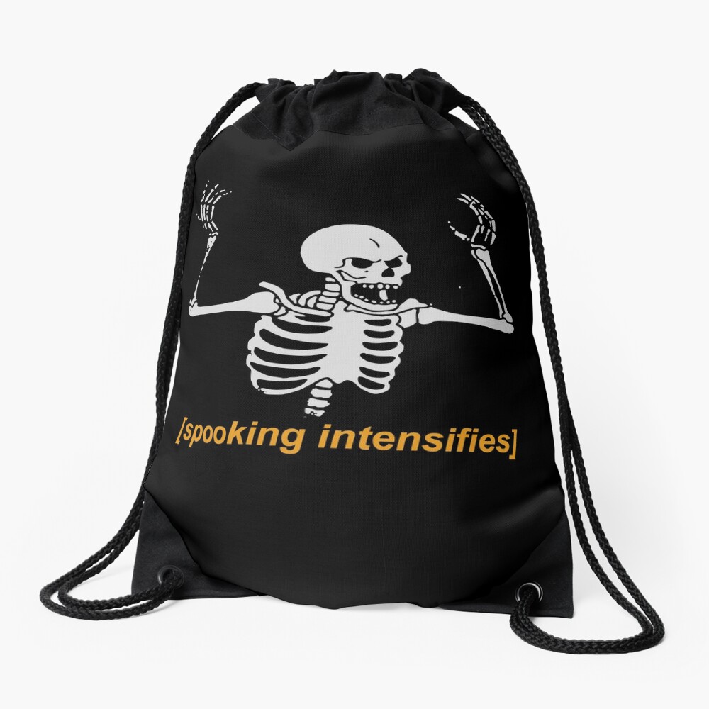 Spooking Intensifies Spooky Scary Skeleton Meme Tote Bag by Fenny