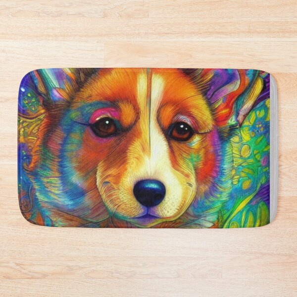 Item preview, Tribal Corgi Dog Art 3 designed and sold by DiatomDesigns.