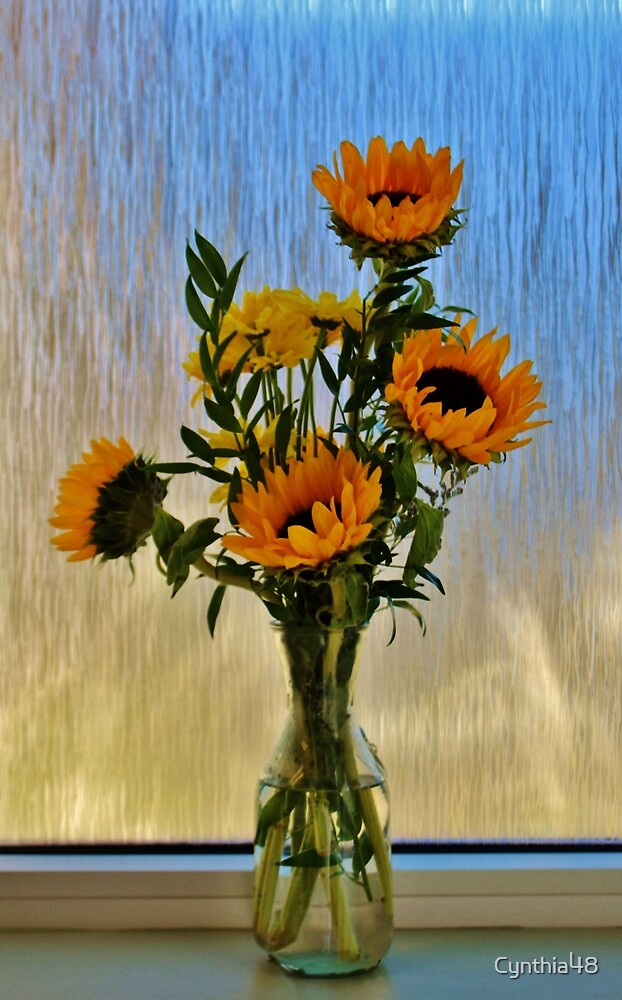 "Flowers By The Window" by Cynthia48 Redbubble