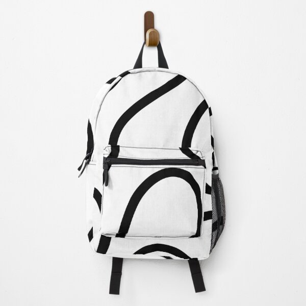 Item preview, Black and White Minimal Curves Lines Abstract Artwork designed and sold by patternsoup.