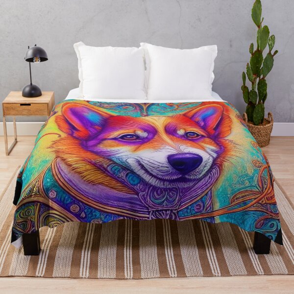 Item preview, Tribal Corgi Dog Art 4 designed and sold by DiatomDesigns.