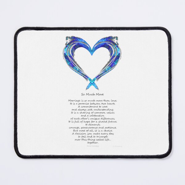 Item preview, So Much More Romantic Love Wedding Anniversary Art designed and sold by Sharon Cummings Art.