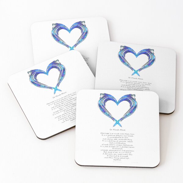 Item preview, So Much More Romantic Love Wedding Anniversary Art designed and sold by Sharon Cummings Art.