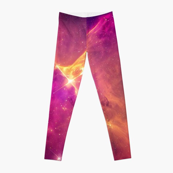 Pink Space Nebula Leggings for Sale