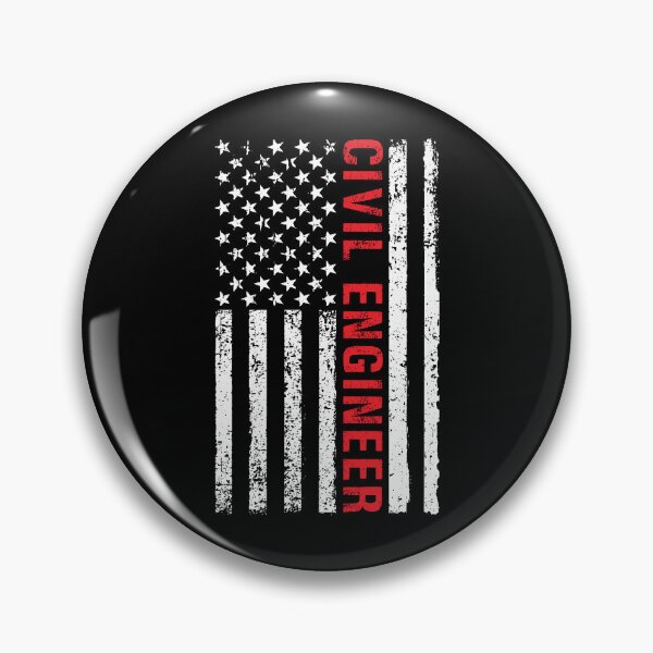 Item preview, Civil Engineer American Flag Design designed and sold by netdota.
