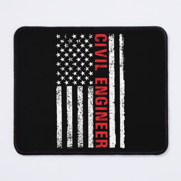 Item preview, Civil Engineer American Flag Design designed and sold by netdota.