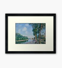 Saint-Mammes. June Sunshine by Alfred Sisley Framed Print
