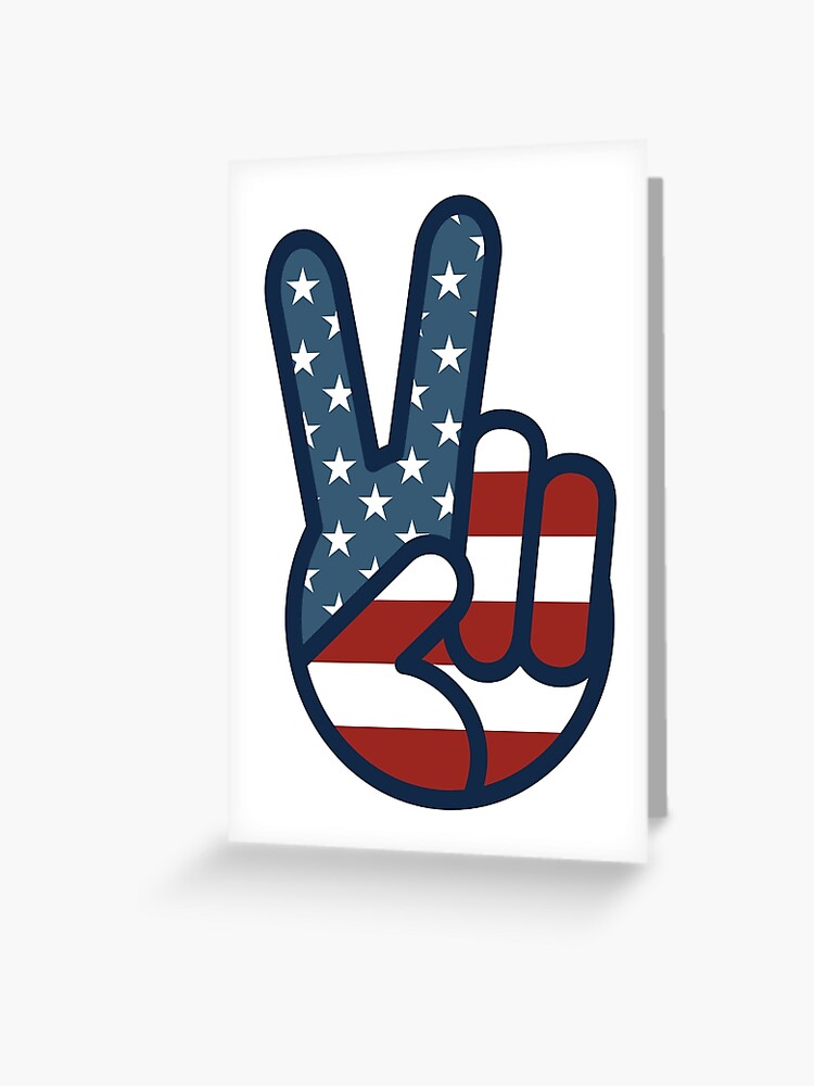 30 Custom Patriotic Flag Peace Sign Personalized Address Labels 