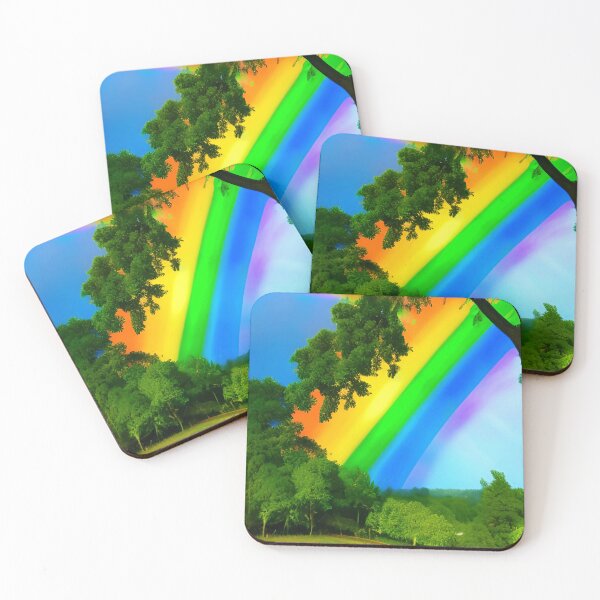 Item preview, rainbow over the forest designed and sold by OverAltruist.