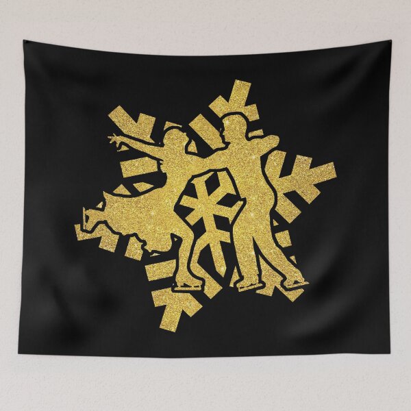Item preview, SNOWFLAKE - JAZZ - WINTER SEASON HOLIDAYS gold glitter designed and sold by KoolDsignsDANCE.