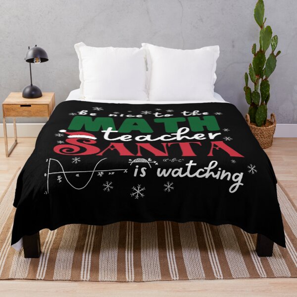 Item preview, Be nice to the math teacher Santa Is Watching Christmas  designed and sold by Sasikharn.