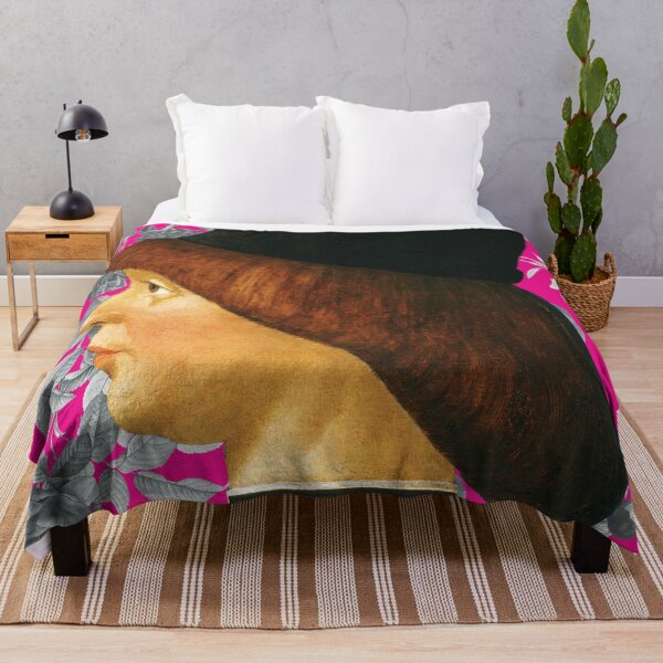 Item preview, Pink Floral Baldassare Estense portrait of Francesco II Gonzaga, marchese IV di Mantova designed and sold by BeaSchoney.