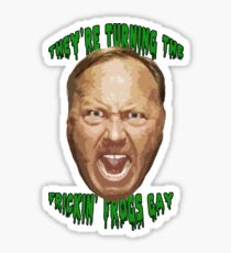 Alex Jones Gay Frogs Sticker