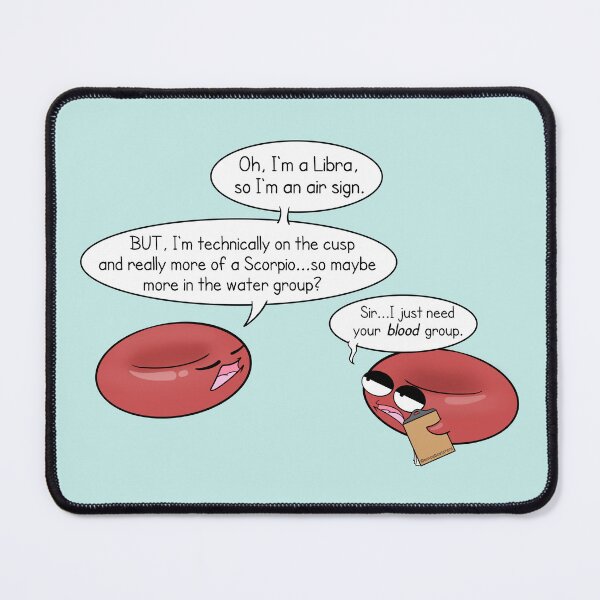 Item preview, Zodiac Blood Groups designed and sold by The Amoeba Sisters Official Merch Shop.
