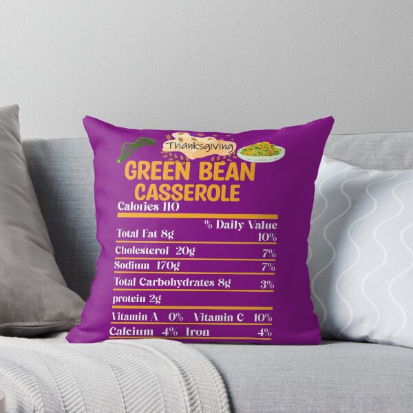 Item preview,  Green Bean Casserole Nutrition Facts | Funny Turkey Nutrition Facts Thanksgiving Matching | gifts for thanksgiving lovers designed and sold by ThanksVibe.