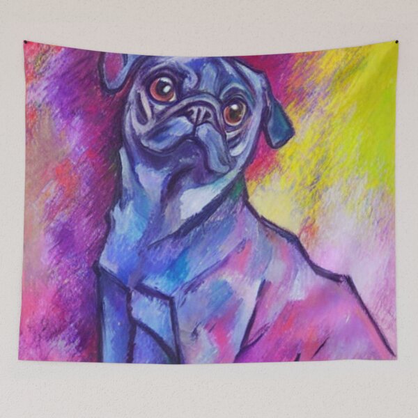 Item preview, Cezanne Inspired Pug designed and sold by pugmom4.