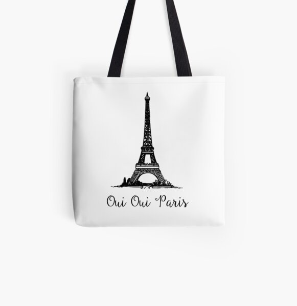 Oui Oui Paris - Paris Souvenir All Over Print Tote Bag