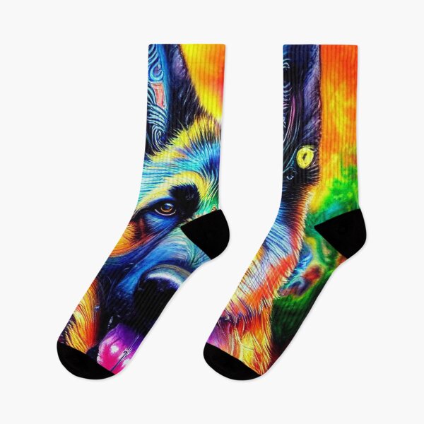 Item preview, Tribal German Shepherd Dog Art 3 designed and sold by DiatomDesigns.