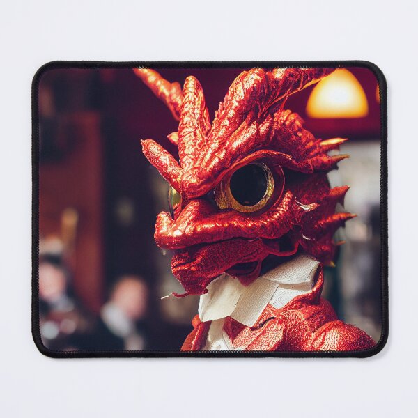Item preview, Red Dragon in a suit illustration #1 designed and sold by ZAKAABDE2020.