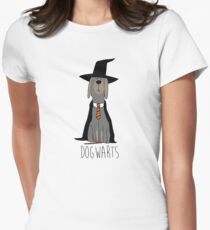 potter dogs dogwarts Women's Fitted T-Shirt