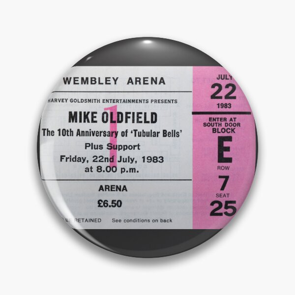 Item preview, Mike Oldfield Tubular Bells Concert Ticket 1983 designed and sold by Flo Smith.