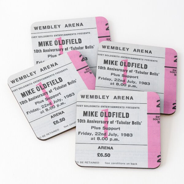 Item preview, Mike Oldfield Tubular Bells Concert Ticket 1983 designed and sold by Flo Smith.