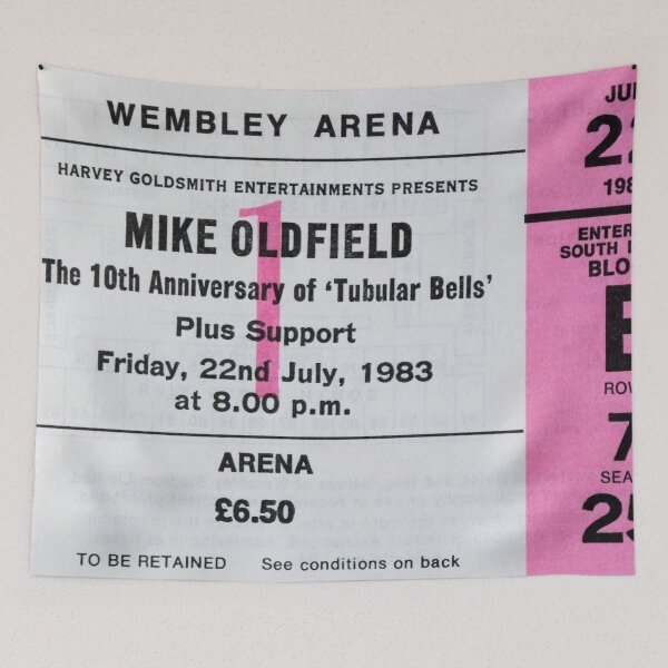 Item preview, Mike Oldfield Tubular Bells Concert Ticket 1983 designed and sold by Flo Smith.