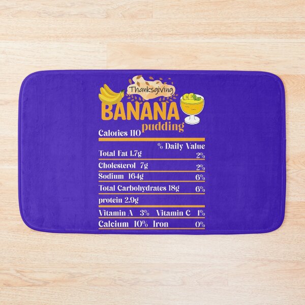 Item preview, Banana Pudding Nutrition Facts | Funny Turkey Nutrition Facts Thanksgiving Matching | gifts for thanksgiving lovers designed and sold by ThanksVibe.