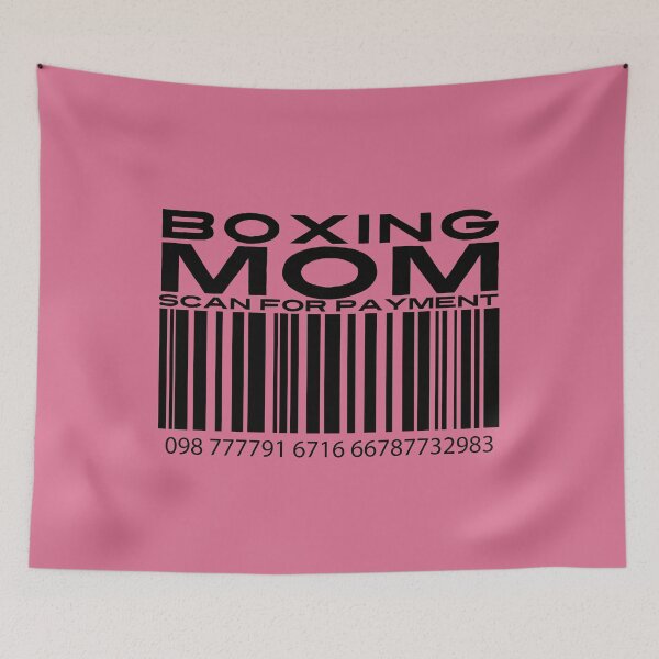 Item preview, Boxing Mom Scan For Payment | Boxing Mom | Boxing Mommy (White Lettering Available) designed and sold by Wavecrest Wearables.