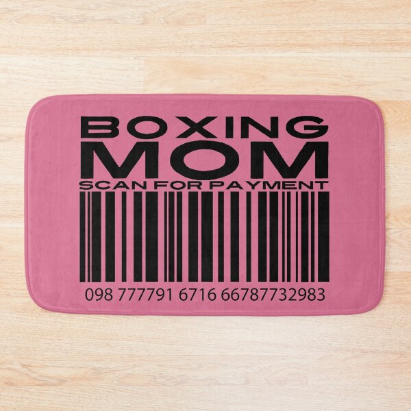 Item preview, Boxing Mom Scan For Payment | Boxing Mom | Boxing Mommy (White Lettering Available) designed and sold by Wavecrest Wearables.